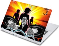ezyPRNT Girl Listening and Dancing Music J (13 to 13.9 inch) Vinyl Laptop Decal 13   Laptop Accessories  (ezyPRNT)
