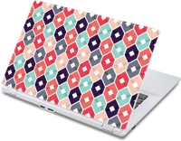 ezyPRNT Hollow Multicolor Cubes Pattern (13 to 13.9 inch) Vinyl Laptop Decal 13   Laptop Accessories  (ezyPRNT)