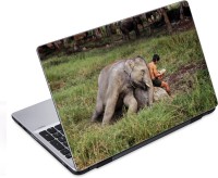 ezyPRNT Haathi Tera Saathi Wildlife (14 to 14.9 inch) Vinyl Laptop Decal 14   Laptop Accessories  (ezyPRNT)