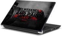 Rangeele Inkers Pain Is Pleasure Vinyl Laptop Decal 15.6   Laptop Accessories  (Rangeele Inkers)