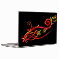 Theskinmantra Coloured Curves Laptop Decal 14.1   Laptop Accessories  (Theskinmantra)