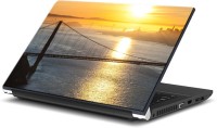 ezyPRNT Suspension Bridge over River Nature (15 to 15.6 inch) Vinyl Laptop Decal 15   Laptop Accessories  (ezyPRNT)