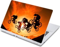 ezyPRNT Cycling and Cycle Racing Sports Bright (13 to 13.9 inch) Vinyl Laptop Decal 13   Laptop Accessories  (ezyPRNT)