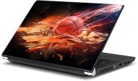 ezyPRNT Basket Ball Sports Ball Destroying (15 to 15.6 inch) Vinyl Laptop Decal 15   Laptop Accessories  (ezyPRNT)