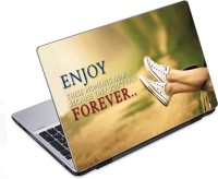 ezyPRNT Enjoy Forever Motivation Quote (14 to 14.9 inch) Vinyl Laptop Decal 14   Laptop Accessories  (ezyPRNT)