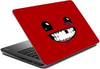 meSleep Red Funny Face Vinyl Laptop Decal 15.6   Laptop Accessories  (meSleep)