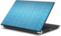 ezyPRNT Blue Bone Pattern (15 to 15.6 inch) Vinyl Laptop Decal 15   Laptop Accessories  (ezyPRNT)