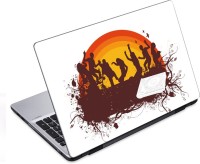 ezyPRNT Disco Dance and Music A (14 to 14.9 inch) Vinyl Laptop Decal 14   Laptop Accessories  (ezyPRNT)