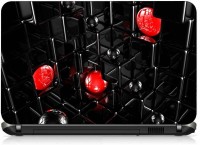 VI Collections BLACK STEPS & RED BALLS IMPORTED Laptop Decal 15.6   Laptop Accessories  (VI Collections)