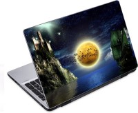 ezyPRNT Full Moon Over the Sea (14 to 14.9 inch) Vinyl Laptop Decal 14   Laptop Accessories  (ezyPRNT)