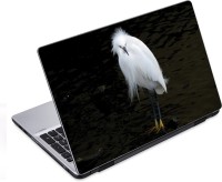 ezyPRNT Pointed Beaked White Bird (14 to 14.9 inch) Vinyl Laptop Decal 14   Laptop Accessories  (ezyPRNT)