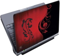 View Finest Black Orange Abstract Vinyl Laptop Decal 15.6 Laptop Accessories Price Online(Finest)