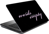 meSleep Black Words Empty Vinyl Laptop Decal 15.1   Laptop Accessories  (meSleep)