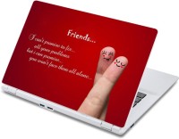 ezyPRNT Friendship Motivation Quotes (13 to 13.9 inch) Vinyl Laptop Decal 13   Laptop Accessories  (ezyPRNT)