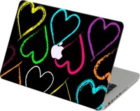 Theskinmantra Colored Hearts Laptop Skin For Apple Macbook Air 13 Inches Vinyl Laptop Decal 13   Laptop Accessories  (Theskinmantra)