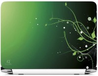 FineArts Leaves Floral Green Back Vinyl Laptop Decal 15.6   Laptop Accessories  (FineArts)