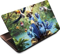 Finest Parrots on Crocodile Vinyl Laptop Decal 15.6   Laptop Accessories  (Finest)