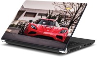 ezyPRNT Red Racing Car (15 to 15.6 inch) Vinyl Laptop Decal 15   Laptop Accessories  (ezyPRNT)