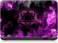 VI Collections PURPLE ABSTRACT BLACK LOGO pvc Laptop Decal 15.6   Laptop Accessories  (VI Collections)