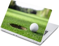 ezyPRNT Golf Sports Ball near Target (13 to 13.9 inch) Vinyl Laptop Decal 13   Laptop Accessories  (ezyPRNT)