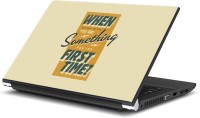 ezyPRNT First Time Quote (15 to 15.6 inch) Vinyl Laptop Decal 15   Laptop Accessories  (ezyPRNT)
