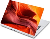 ezyPRNT Liquid Orange Brown Texture Pattern (13 to 13.9 inch) Vinyl Laptop Decal 13   Laptop Accessories  (ezyPRNT)