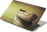 Anweshas Tiger in Boat Vinyl Laptop Decal 15.6   Laptop Accessories  (Anweshas)