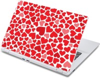 ezyPRNT The Red Hearts Pattern (13 to 13.9 inch) Vinyl Laptop Decal 13   Laptop Accessories  (ezyPRNT)