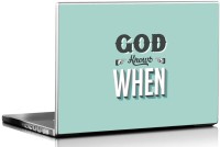Seven Rays God Knows When Vinyl Laptop Decal 15.6   Laptop Accessories  (Seven Rays)