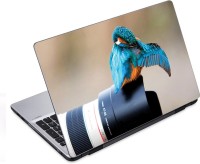 ezyPRNT Blue Bird with Camera (14 to 14.9 inch) Vinyl Laptop Decal 14   Laptop Accessories  (ezyPRNT)