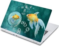 ezyPRNT The Fish in a Bubble Aquatic (13 to 13.9 inch) Vinyl Laptop Decal 13   Laptop Accessories  (ezyPRNT)