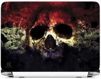 FineArts Skull Red White Blue Vinyl Laptop Decal 15.6   Laptop Accessories  (FineArts)