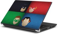 Rangeele Inkers Superheroes Minimals Vinyl Laptop Decal 15.6   Laptop Accessories  (Rangeele Inkers)