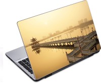 ezyPRNT Bridge on Still Water City (14 to 14.9 inch) Vinyl Laptop Decal 14   Laptop Accessories  (ezyPRNT)
