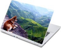 ezyPRNT Dog in Wonderland Pet Animal (13 to 13.9 inch) Vinyl Laptop Decal 13   Laptop Accessories  (ezyPRNT)