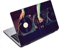 ezyPRNT DJ Music N (14 to 14.9 inch) Vinyl Laptop Decal 14   Laptop Accessories  (ezyPRNT)