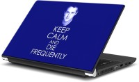 ezyPRNT Keep Calm and Die Frequently (13 to 13.9 inch) Vinyl Laptop Decal 13   Laptop Accessories  (ezyPRNT)