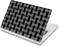 ezyPRNT Grey Checks Fabric Texture (13 to 13.9 inch) Vinyl Laptop Decal 13   Laptop Accessories  (ezyPRNT)