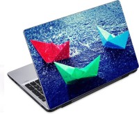 ezyPRNT Colorful Paper Boats (14 to 14.9 inch) Vinyl Laptop Decal 14   Laptop Accessories  (ezyPRNT)