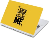 ezyPRNT I Knew Rules Quote (13 to 13.9 inch) Vinyl Laptop Decal 13   Laptop Accessories  (ezyPRNT)