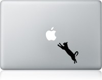 Clublaptop Sticker Cat Jumping 15 inch Vinyl Laptop Decal 15   Laptop Accessories  (Clublaptop)