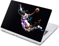 ezyPRNT Basket Ball player Flying Sports (13 to 13.9 inch) Vinyl Laptop Decal 13   Laptop Accessories  (ezyPRNT)