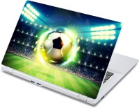 ezyPRNT Football Shiney Ball Sports (13 to 13.9 inch) Vinyl Laptop Decal 13   Laptop Accessories  (ezyPRNT)
