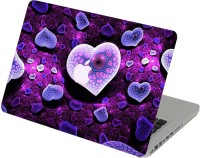 Swagsutra Swagsutra Purple Hearts Laptop Skin/Decal For MacBook Pro 13 With Retina Display Vinyl Laptop Decal 13   Laptop Accessories  (Swagsutra)