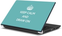 ezyPRNT Keep Calm and Draw On (15 to 15.6 inch) Vinyl Laptop Decal 15   Laptop Accessories  (ezyPRNT)