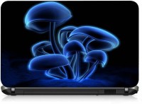 VI Collections BLUE NEON MUSHROOM pvc Laptop Decal 15.6   Laptop Accessories  (VI Collections)