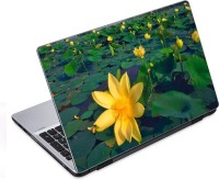 ezyPRNT Flowers in Pond (14 to 14.9 inch) Vinyl Laptop Decal 14   Laptop Accessories  (ezyPRNT)