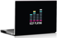 Seven Rays Keep Playing Music 01 Vinyl Laptop Decal 15.6   Laptop Accessories  (Seven Rays)