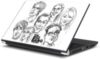 Rangeele Inkers The Big Bang Theory Sketch Vinyl Laptop Decal 15.6   Laptop Accessories  (Rangeele Inkers)