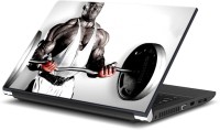 ezyPRNT Powerful Weightlifting (15 to 15.6 inch) Vinyl Laptop Decal 15   Laptop Accessories  (ezyPRNT)
